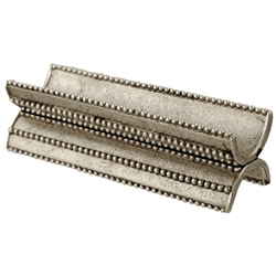 Beaded Yad Holder - Silver