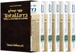 Tehillim - 5 Volume Personal -Size Set