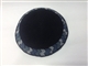 Black Hand Knit Kippah with Zig-Zag Design