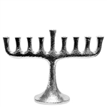 Hammered Design Menorah