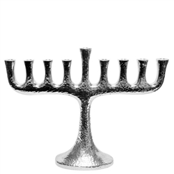 Hammered Design Menorah