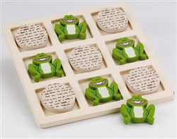 Passover Tic Tac Toad Wood Game