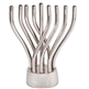 Rotating Menorah with Hammered Base by Emanuel