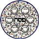 Handpainted Ceramic Seder Plate