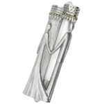 Wedding Glass Couple Mezuzah