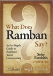 What Does Ramban Say? Sefer Bereishis