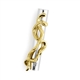 Wisteria Gold Mezuzah by Michael Aram