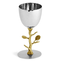 Botanical Leaf Gold Kiddush Cup by Michael Aram