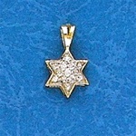 Star of David Pendant with Diamonds