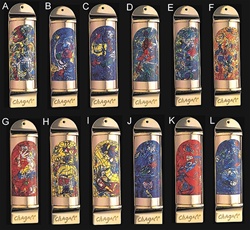 Limited Edition Set of 12 Chagall Mezuzot