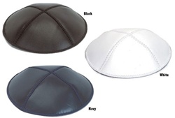 Leather Kippot with Custom Imprinting