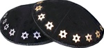 Bulk Suede Foil Embossed Kippot (SD98) - No Imprinting