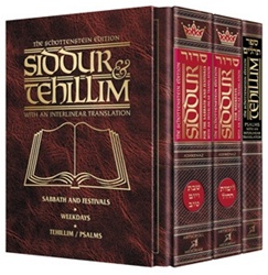 The Schottenstein Ed. Siddur and Tehillim with an Interlinear Translation