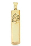 Tube Mezuzah Star