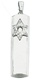 Mezuzah Tube with Star Pendant