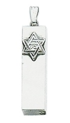 Sterling Mezuzah Star Pendant