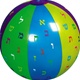 Aleph Bet Inflatable Beach Ball