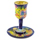 Wooden Kiddush Cup & Plate