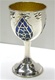 Hammered Sterling Kiddush Cup