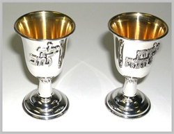 Good Boy or Good Girl Sterling Kiddush Cup