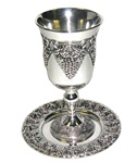 Kiddush Cup with Plate
