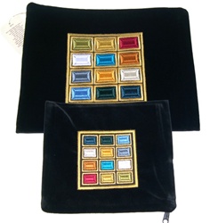 Tallit and Tefillin Matching Bag Set - Breast Plate Design