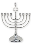 Traditional Menorah with Star of David