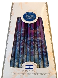 Hand-Dipped Lavender Top Chanukah Candles