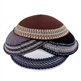 Knit Kippot With Classic Borders
