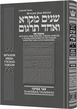 Sh'nayim Mikra V'Echad Targum - Bamidbar: The Torah: With Each Verse Repeated, Targum Onkelos , A Translation Based on the Targum, Rashi Text and Summaries.