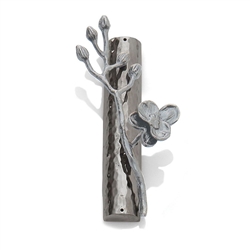 White Orchid Mezuzah by Michael Aram w/Parchment