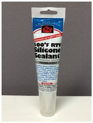 AW Perkins 500 Degree RTV Translucent Silicone Sealant #61