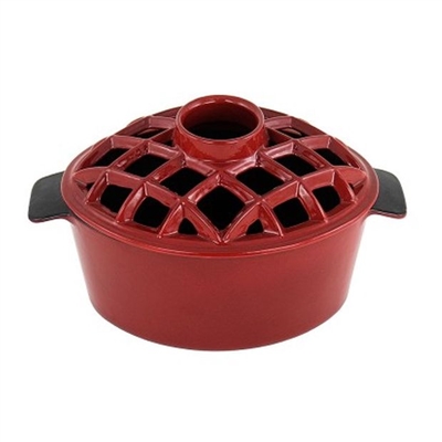 Minuteman Lattice Top Steamer Red Enamel T-50-R