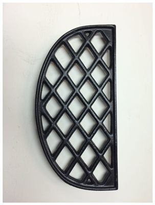 John Wright Black Matte Lattice Half Trivet 033355