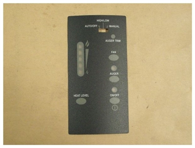 Enviro Control Panel Decal W/T/Stat switch 50-1476