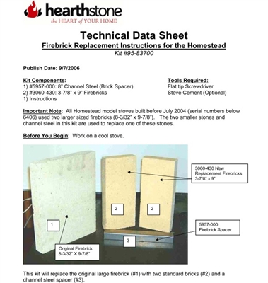 Hearthstone Firebrick: Rear W/Spacer 95-83700
