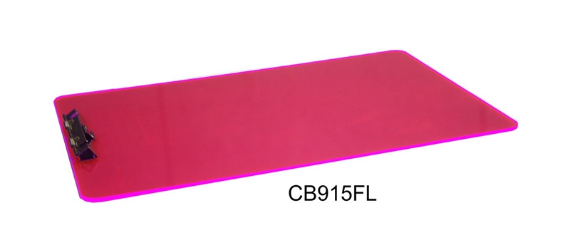 Legal Size Clipboard 9 x 15" Fluorescent Acrylic