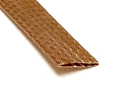 Flat Braid BARE Copper Wire 5/8" Ground Strap