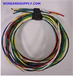 LOT (C) 16 AWG GXL HIGH TEMP AUTOMOTIVE POWER WIRE 8 STRIPED COLORS 25 FT EA
