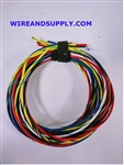LOT (D) 16 AWG GXL HIGH TEMP AUTOMOTIVE POWER WIRE 8 STRIPED COLORS 15 FT EA