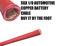 SGX 1/0 AUTOMOTIVE BATTERY STARTER WIRE RED