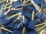 2 x 14 AWG Twin Entry Wire Ferrules BLUE 1000 PCS