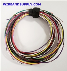 AUTOMOTIVE WIRE TXL 20 AWG WITH STRIPE (LOT C) 8 COLORS 25 FT EACH