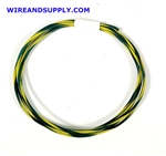 TXL 22 AWG AUTOMOTIVE WIRE GREEN W/ YELLOW STRIPE