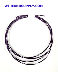 TXL 22 AWG AUTOMOTIVE WIRE PURPLE W/ WHITE STRIPE