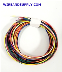 AUTOMOTIVE WIRE TXL 22 AWG WITH STRIPE (LOT C) 8 COLORS 5 FT EACH