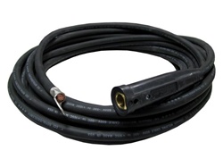 50' 1/0 EXCELENE WELDING CABLE LEAD WITH TWECO MPC FEMALE QUICK DISCONNECT W/ 1/2" COPPER TINNED LUG
