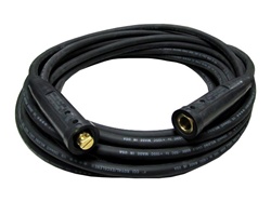 50' 1/0 EXCELENE WELDING CABLE LEAD WITH TWECO MPC-2 MALE/FEMALE QUICK DISCONNECT
