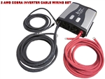 UNIVERSAL 2 AWG INVERTER WIRING CABLE SET COBRA 1500 WATT