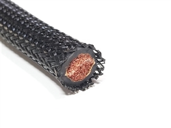 PET Expandable Braided Sleeving 1/2" (BLACK)